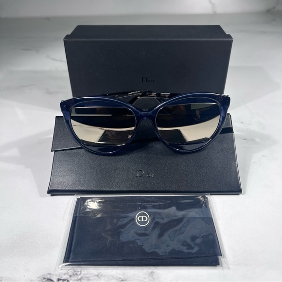 Christian Dior Diormania 2 Blue Havana Grey Sunglasses main image 13